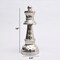 Decorative Hammered Nickel Finish Chess Bishop Sculpture – Elegant Table Accent (5.5x5.5x14")